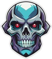 Sinister Skull Available on EPS File vector