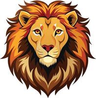 Regal Lion Head Available on EPS File vector