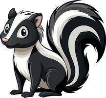 Playful Skunk Available on EPS File vector