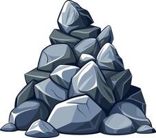 Textured Pile of Rocks Available on EPS File vector