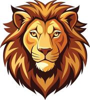 Noble Lion Head Available on EPS File vector
