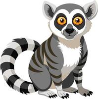 Playful Lemur Available on EPS File vector