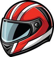 Stylish Motorcycle Helmet Available on EPS File vector