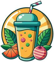 Delicious Smoothie Available on EPS File vector