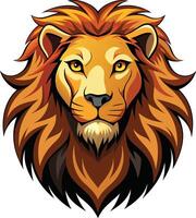 Fierce Lion Head Available on EPS File vector