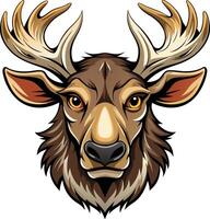 Regal Moose Head Available on EPS File vector