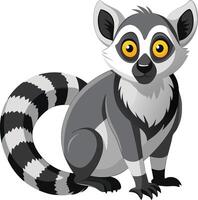 Curious Lemur Available on EPS File vector