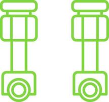 Pistons Line Two Color Icon vector