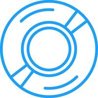 Compact Disk Line Two Color Icon vector