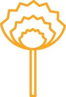 Chive Blossoms Line Two Color Icon vector