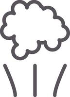Smoke Line Two Color Icon vector