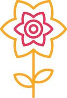 Daffodil Line Two Color Icon vector