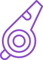 Whistle Line Two Color Icon vector
