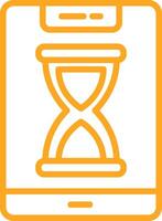 Smartphone Line Two Color Icon vector