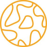 Planet Line Two Color Icon vector