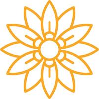 Amaryllis Line Two Color Icon vector