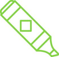 Highlighter Line Two Color Icon vector