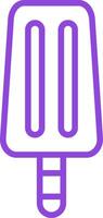 Ice Cream Line Two Color Icon vector