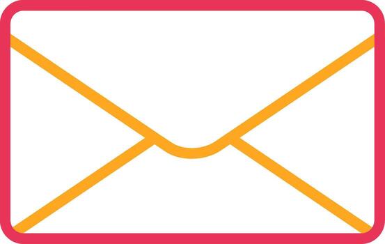 Mail Line Two Color Icon vector
