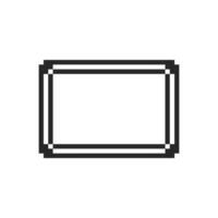 Blank canvas framed with a sleek design vector