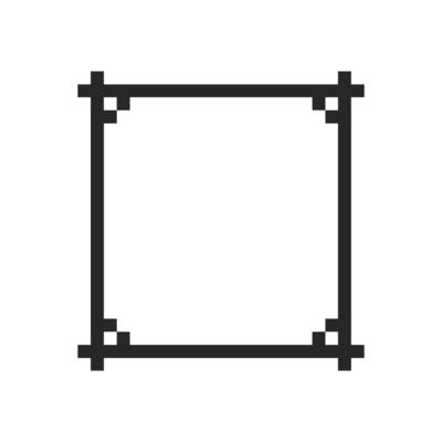Minimal canvas enclosed in a refined frame