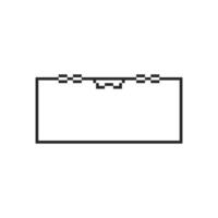 Minimalist blank canvas with a sleek modern frame vector