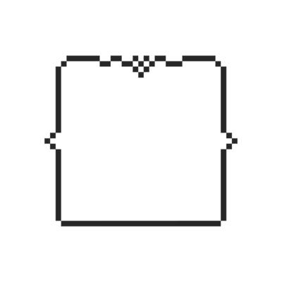 Decorative frame with a blank minimalist design