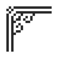 geometric pixel corner frame vector