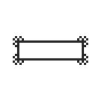 Sleek blank frame with artistic flair vector