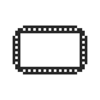 Simple canvas enclosed in a subtle decorative frame vector