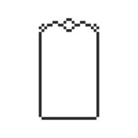 Minimalist canvas wrapped in a stylish border vector