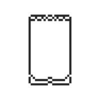 Modern frame surrounding a clean blank canvas vector