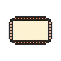 Modern blank canvas with a sculpted frame vector