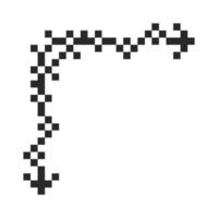 vintage 8-bit frame border vector