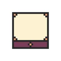 Simple blank canvas encased in a decorative border vector