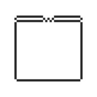 Simple minimalist frame with a decorative edge vector