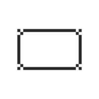 Blank canvas framed in a modern design vector