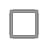 Simple blank canvas bordered by elegant accents vector