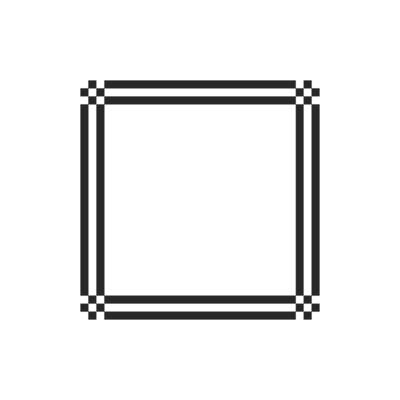 Simple blank canvas bordered by elegant accents