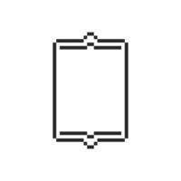 Elegant blank canvas encased in a minimalist frame vector