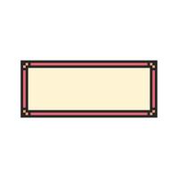 Minimalist canvas with a touch of ornate framing vector