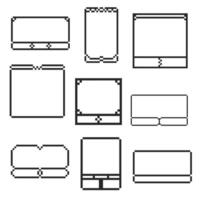 elegant blank frame with a stylish border vector