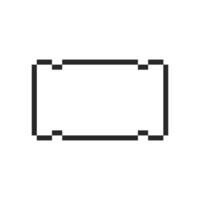 Simple frame enclosing a blank artistic space vector