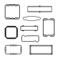 Modern border around a blank minimalist canvas vector