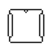 Simple blank frame with unique decorative elements vector