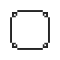 Blank center surrounded by a sleek modern frame vector