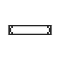Stylish blank canvas with subtle border accents vector