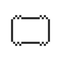Sleek decorative frame enclosing a blank space vector