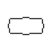 Minimal blank canvas with a sleek frame vector