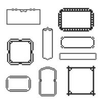 Clean minimalist frame with subtle accents vector